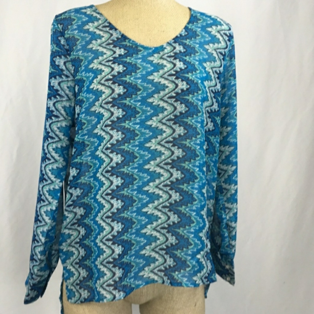 B2G1 The Limited Sheer Pullover Blouse Shirt XL
